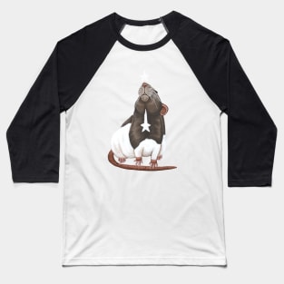 Star Gazing Rat Baseball T-Shirt